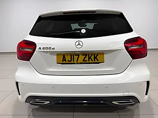 Used 2017 Mercedes-Benz a Class AMG Line (premium) White - Interior and Exterior details 7