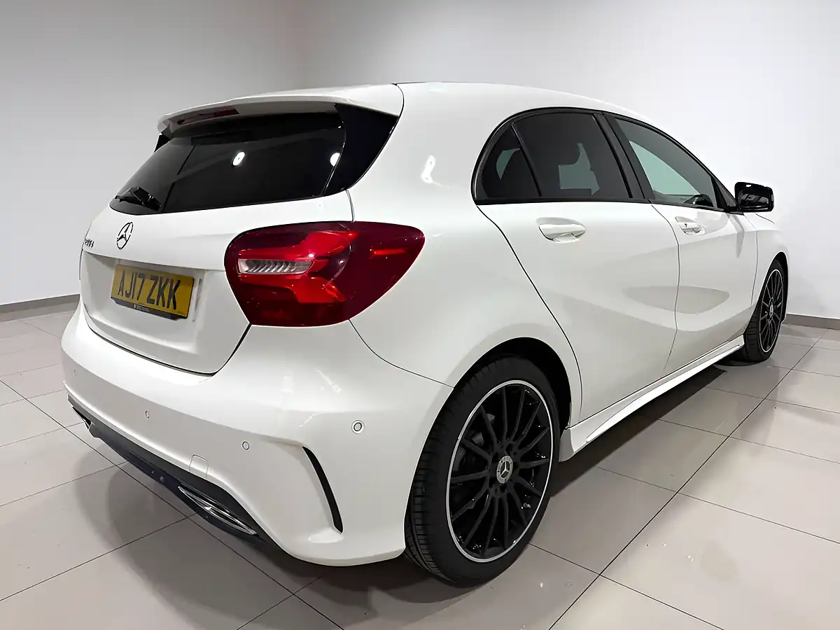 Used 2017 Mercedes-Benz a Class AMG Line (premium) White - Interior and Exterior details 8