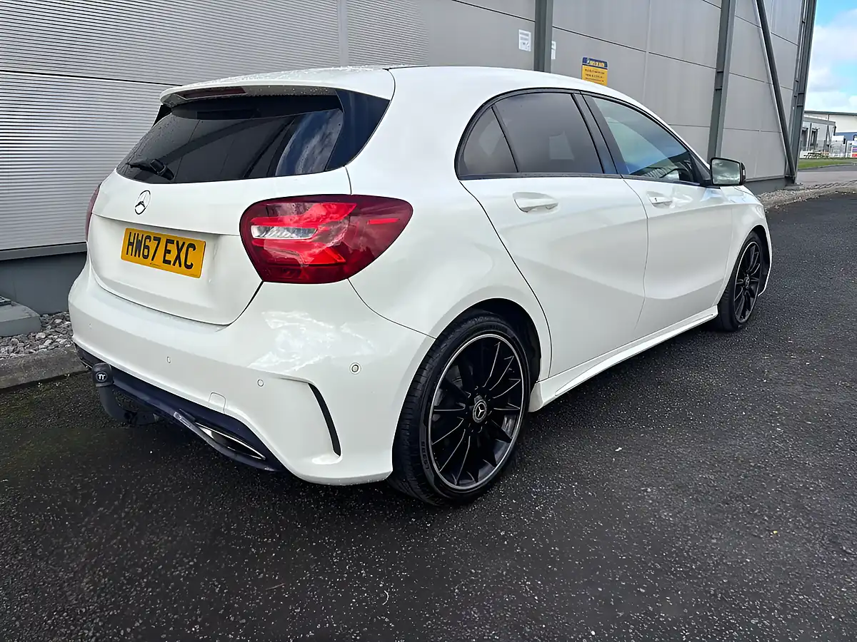 Used 2017 Mercedes-Benz a Class AMG Line Premium White - Interior and Exterior details 10