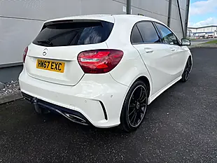Used 2017 Mercedes-Benz a Class AMG Line Premium White - Interior and Exterior details 11