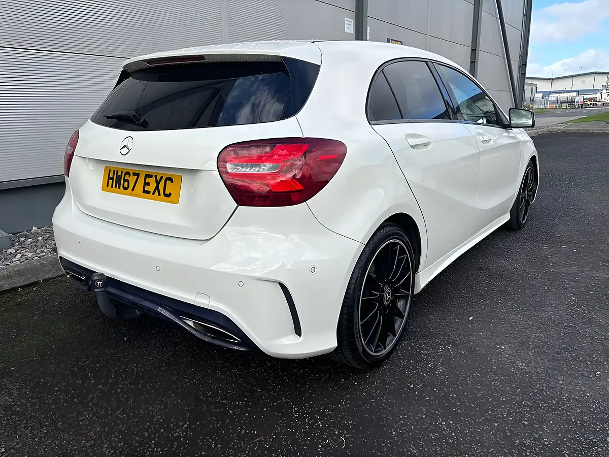 Used 2017 Mercedes-Benz a Class AMG Line Premium White - Interior and Exterior details 11