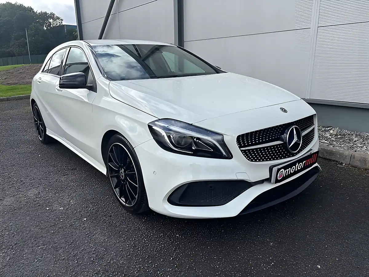 Used 2017 Mercedes-Benz a Class AMG Line Premium White - Interior and Exterior details 2