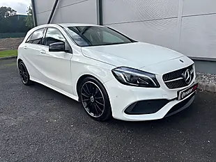 Used 2017 Mercedes-Benz a Class AMG Line Premium White - Interior and Exterior details 3