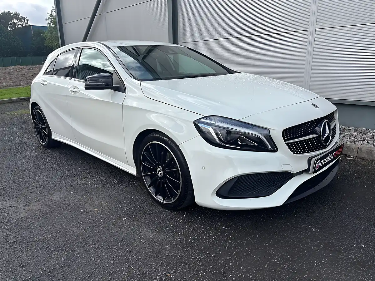 Used 2017 Mercedes-Benz a Class AMG Line Premium White - Interior and Exterior details 3