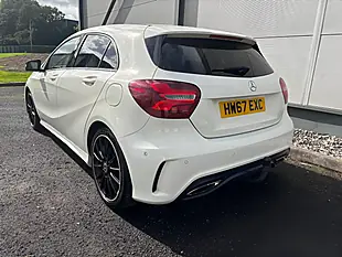 Used 2017 Mercedes-Benz a Class AMG Line Premium White - Interior and Exterior details 8