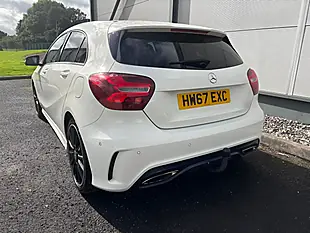 Used 2017 Mercedes-Benz a Class AMG Line Premium White - Interior and Exterior details 9
