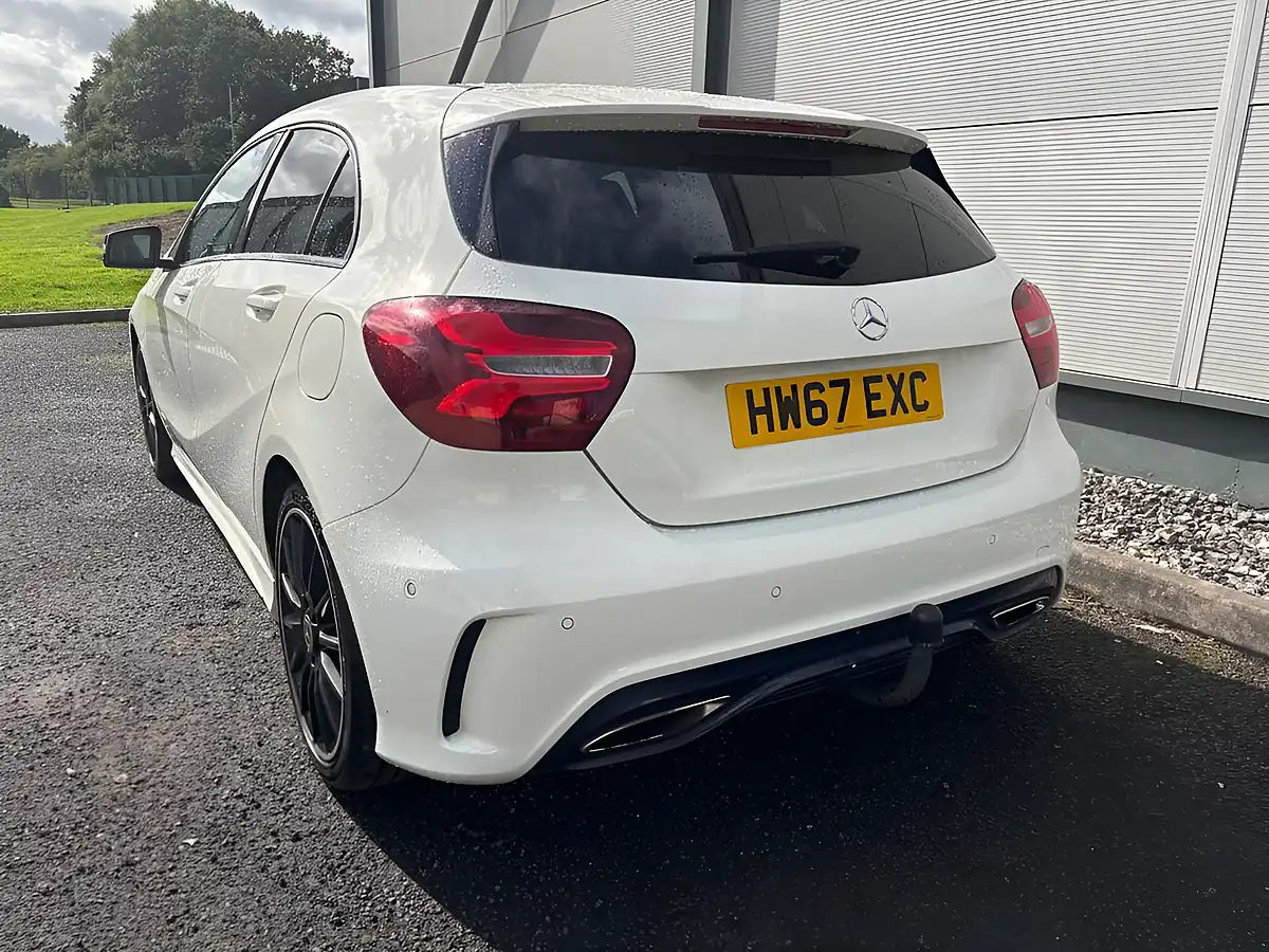 Used 2017 Mercedes-Benz a Class AMG Line Premium White - Interior and Exterior details 9