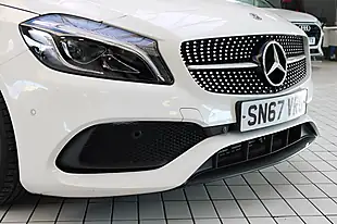 Used 2017 Mercedes-Benz a-Class AMG Line (premium) White - Interior and Exterior details 16