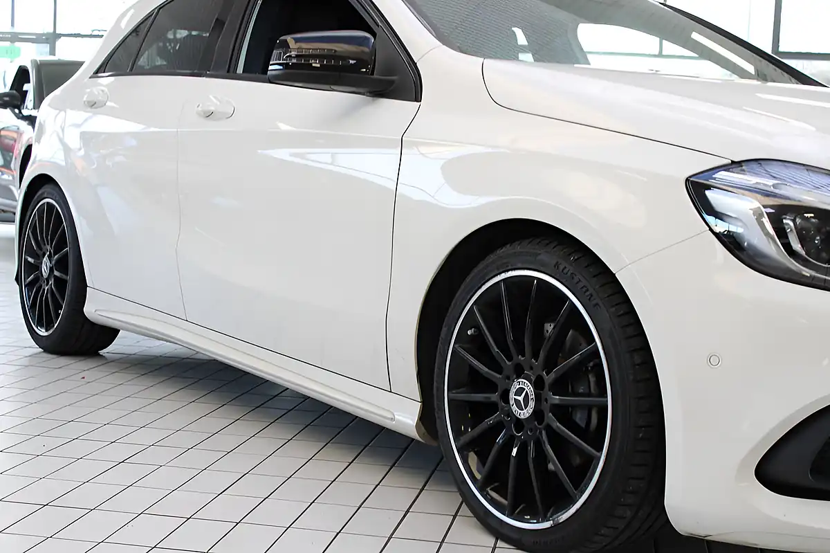 Used 2017 Mercedes-Benz a-Class AMG Line (premium) White - Interior and Exterior details 18