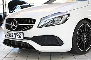 Used 2017 Mercedes-Benz a-Class AMG Line (premium) White - Interior and Exterior details 8