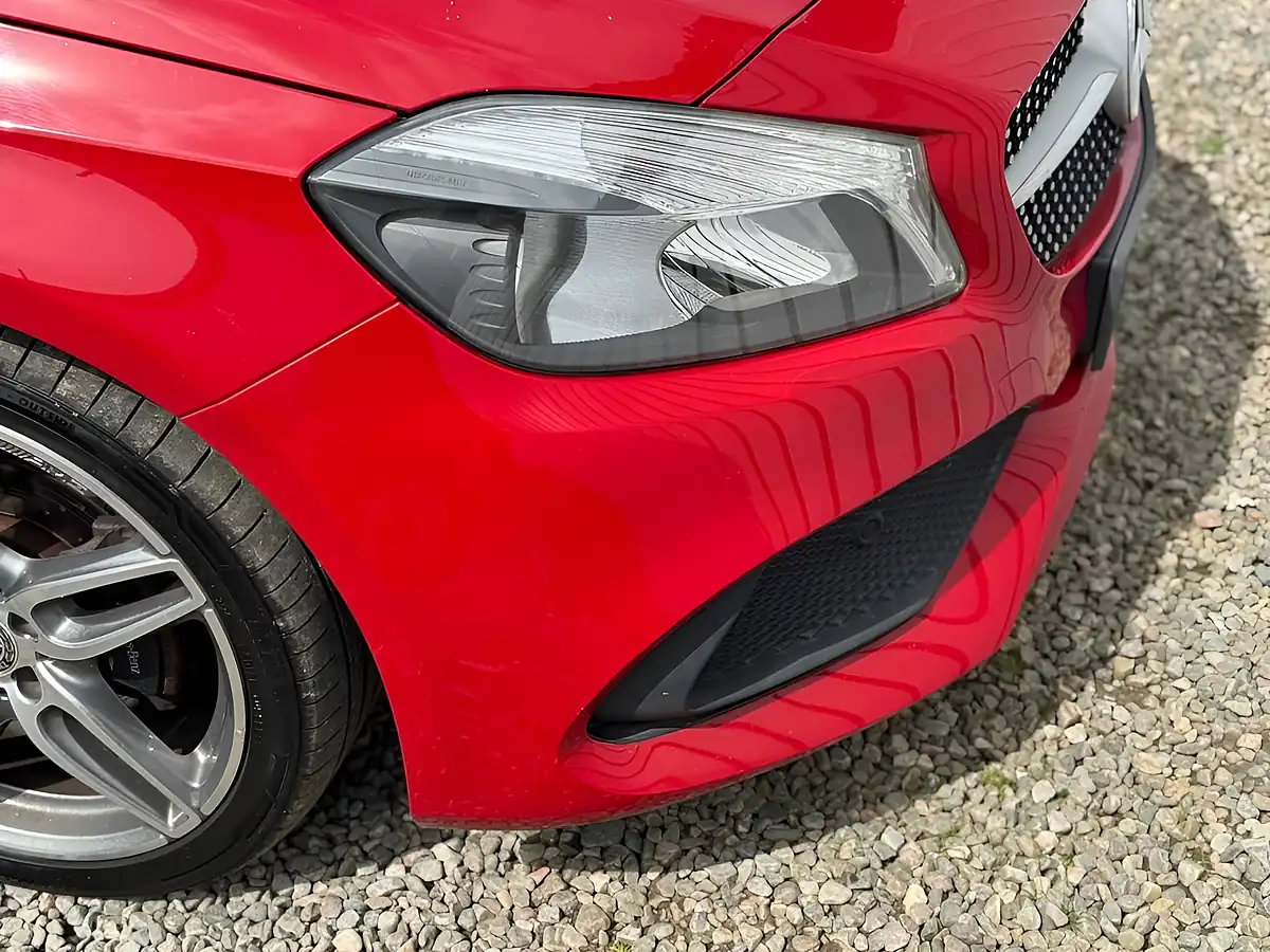 Used 2017 Mercedes-Benz a-Class AMG Line Red - Interior and Exterior details 11