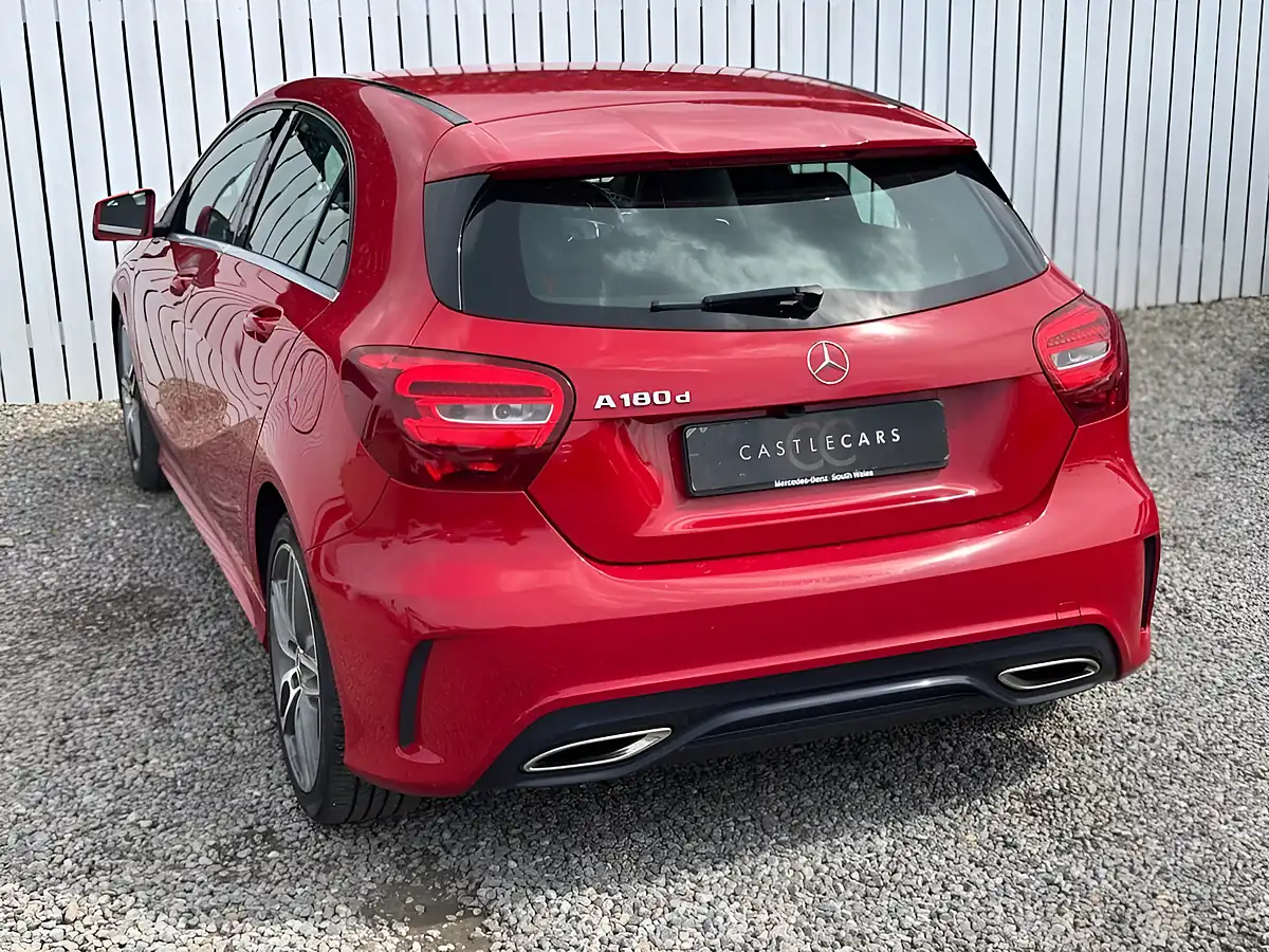 Used 2017 Mercedes-Benz a-Class AMG Line Red - Interior and Exterior details 4