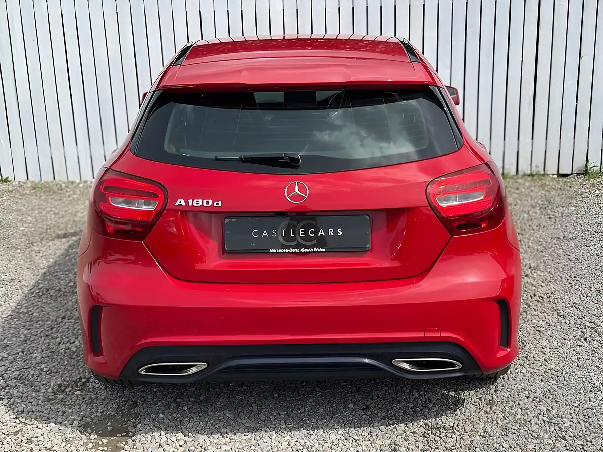 Used 2017 Mercedes-Benz a-Class AMG Line Red - Interior and Exterior details 5