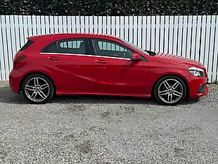 Used 2017 Mercedes-Benz a-Class AMG Line Red - Interior and Exterior details 7