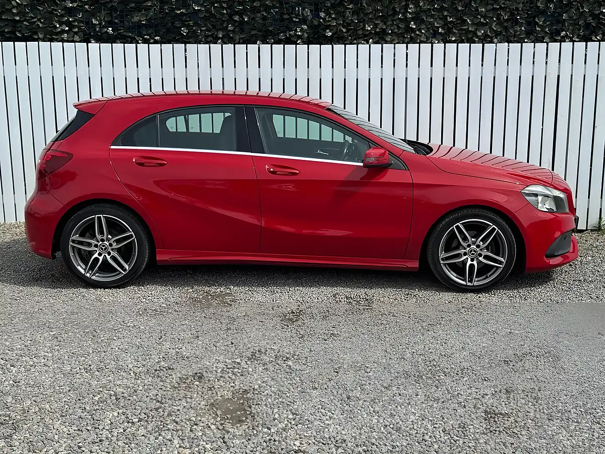 Used 2017 Mercedes-Benz a-Class AMG Line Red - Interior and Exterior details 7