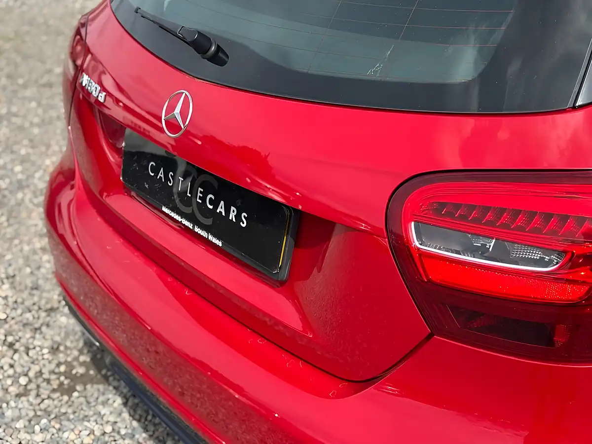 Used 2017 Mercedes-Benz a-Class AMG Line Red - Interior and Exterior details 8