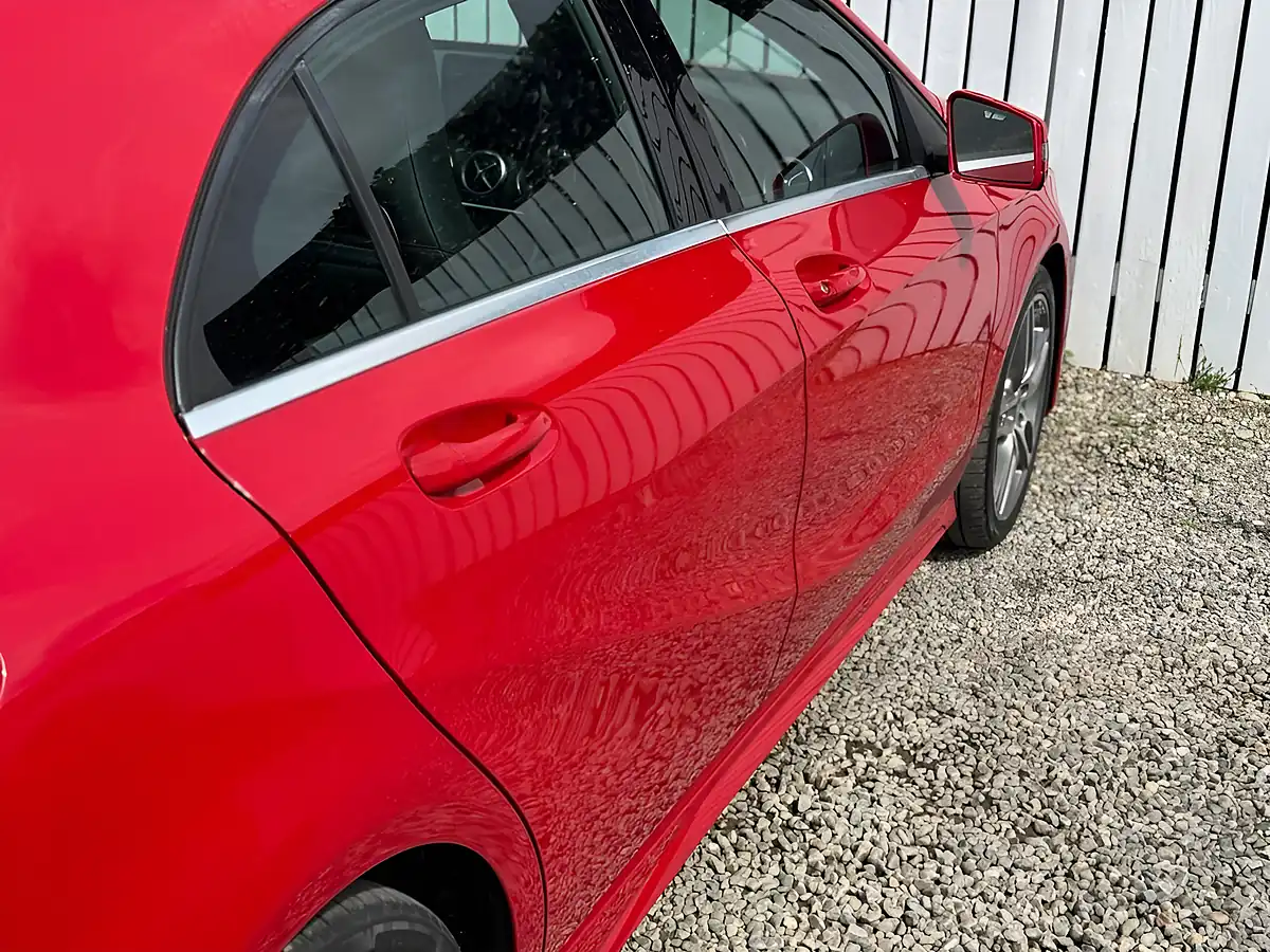 Used 2017 Mercedes-Benz a-Class AMG Line Red - Interior and Exterior details 9