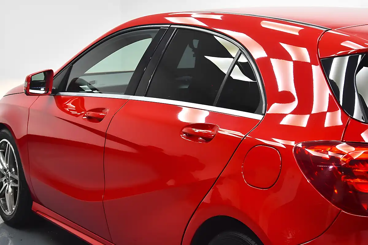 Used 2017 Mercedes-Benz a Class AMG Line Red - Interior and Exterior details 14