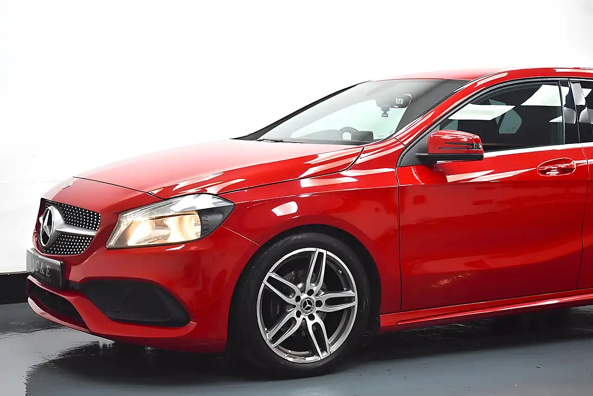 Used 2017 Mercedes-Benz a Class AMG Line Red - Interior and Exterior details 3