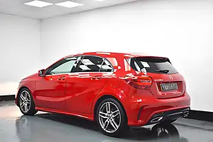 Used 2017 Mercedes-Benz a Class AMG Line Red - Interior and Exterior details 4