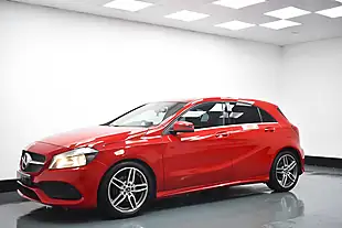 Used 2017 Mercedes-Benz a Class AMG Line Red - Interior and Exterior details 5