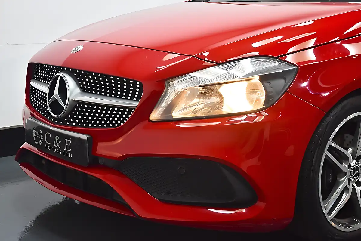 Used 2017 Mercedes-Benz a Class AMG Line Red - Interior and Exterior details 6