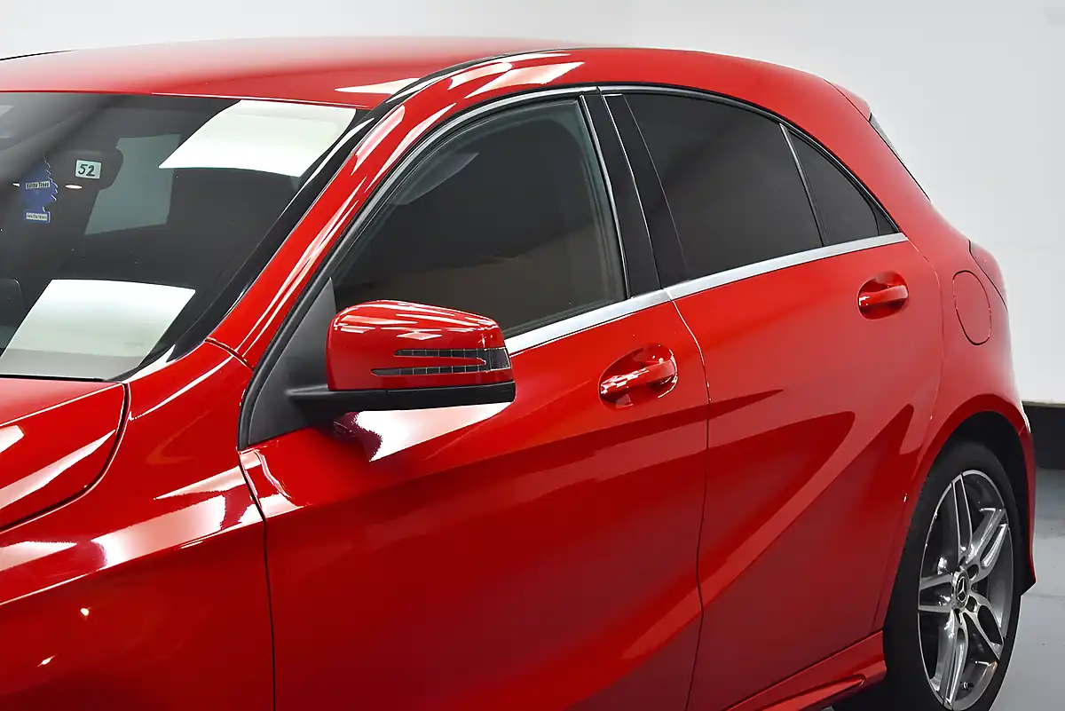 Used 2017 Mercedes-Benz a Class AMG Line Red - Interior and Exterior details 7