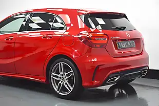 Used 2017 Mercedes-Benz a Class AMG Line Red - Interior and Exterior details 9