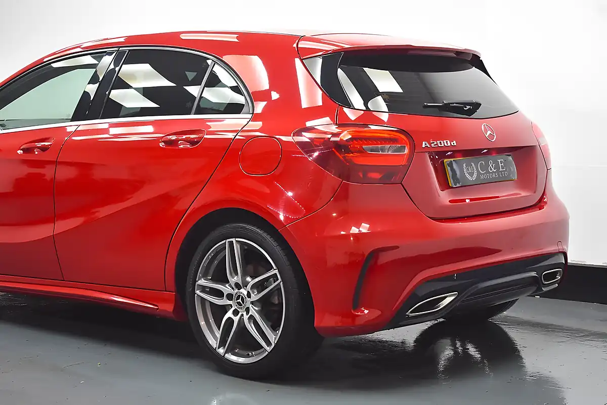 Used 2017 Mercedes-Benz a Class AMG Line Red - Interior and Exterior details 9