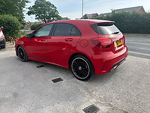 Used 2017 Mercedes-Benz a-Class AMG Line Red - Interior and Exterior details 2