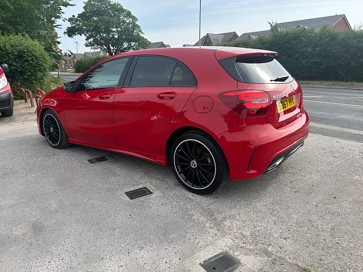 Used 2017 Mercedes-Benz a-Class AMG Line Red - Interior and Exterior details 2