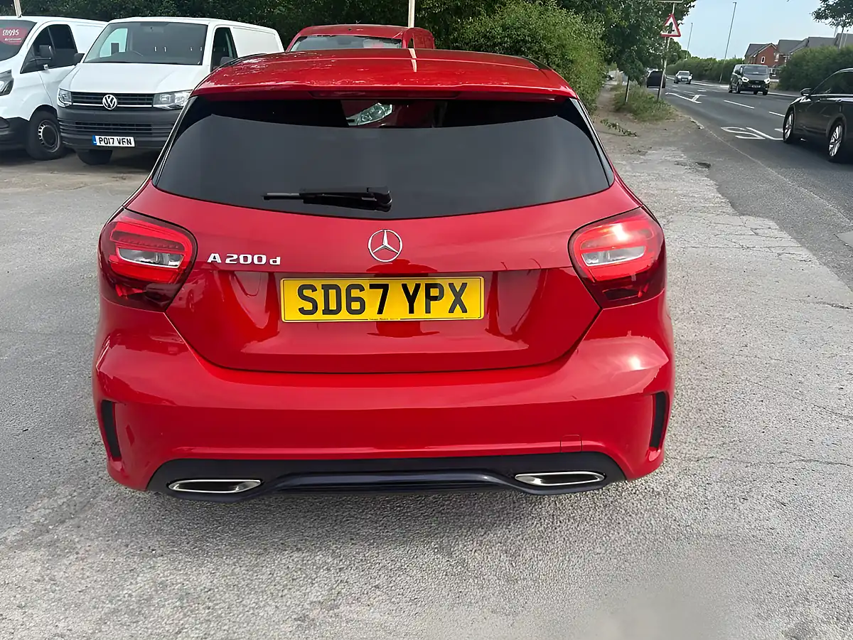 Used 2017 Mercedes-Benz a-Class AMG Line Red - Interior and Exterior details 3