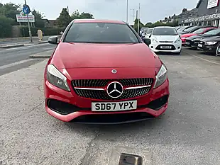 Used 2017 Mercedes-Benz a-Class AMG Line Red - Interior and Exterior details 5