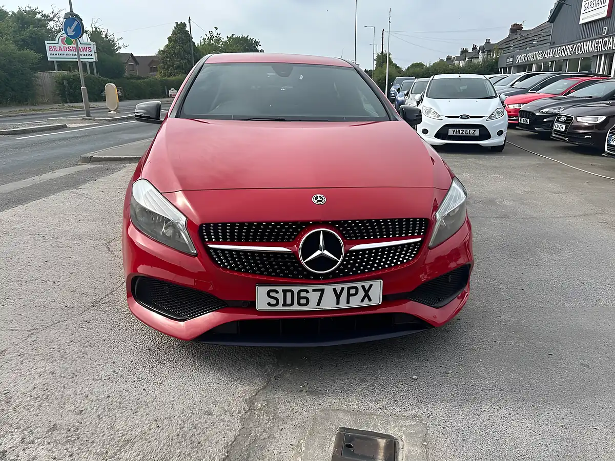 Used 2017 Mercedes-Benz a-Class AMG Line Red - Interior and Exterior details 5
