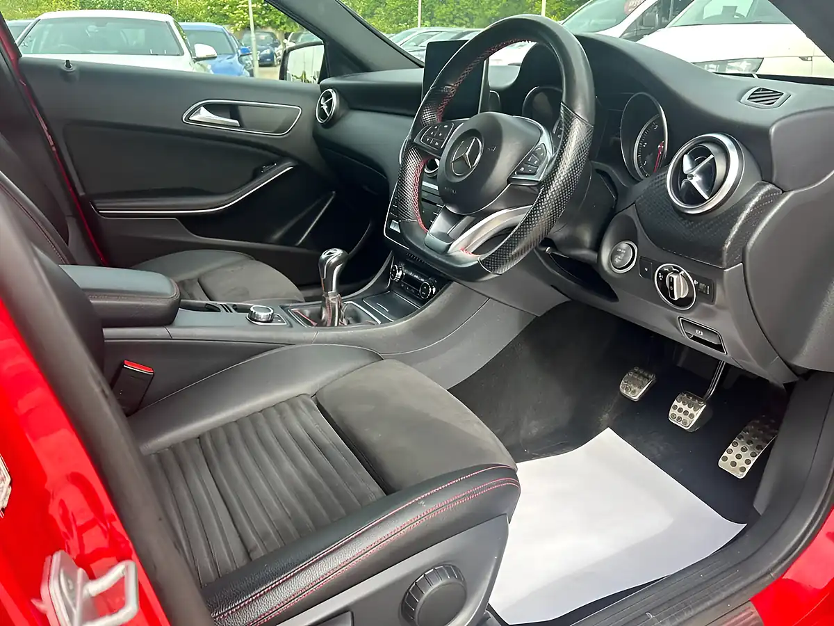Used 2017 Mercedes-Benz a-Class AMG Line Red - Interior and Exterior details 6