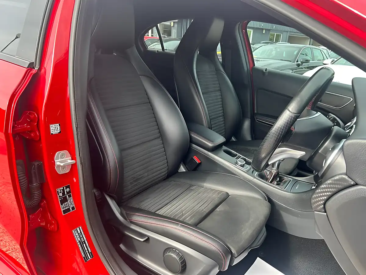Used 2017 Mercedes-Benz a-Class AMG Line Red - Interior and Exterior details 7