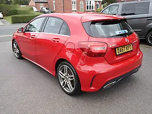 Used 2017 Mercedes-Benz a-Class AMG Line Red - Interior and Exterior details 2
