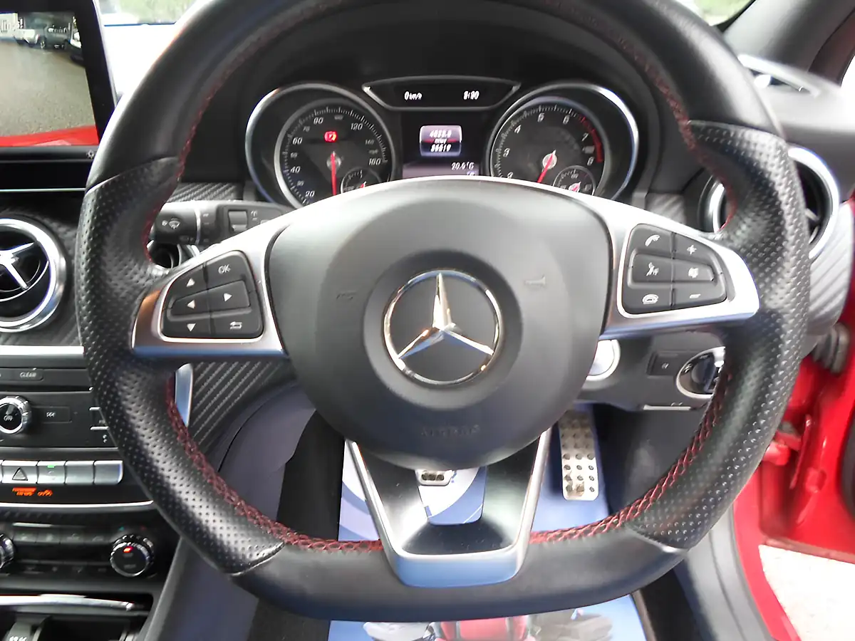 Used 2017 Mercedes-Benz a-Class AMG Line Red - Interior and Exterior details 7