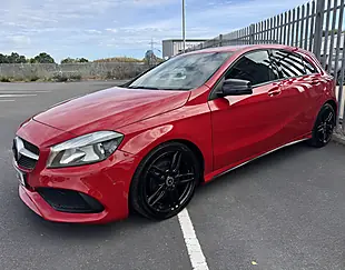 Used 2017 Mercedes-Benz a Class AMG Line Red - Interior and Exterior details 2