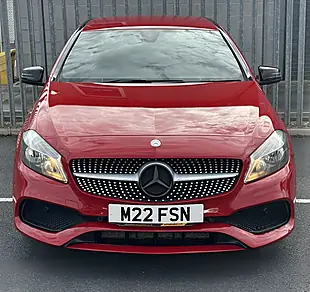 Used 2017 Mercedes-Benz a Class AMG Line Red - Interior and Exterior details 3