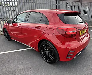 Used 2017 Mercedes-Benz a Class AMG Line Red - Interior and Exterior details 4