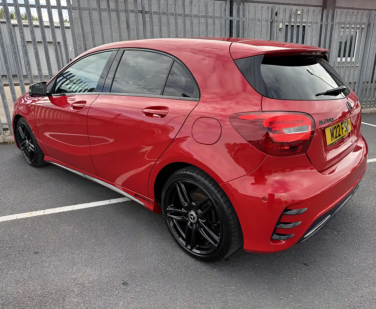 Used 2017 Mercedes-Benz a Class AMG Line Red - Interior and Exterior details 4