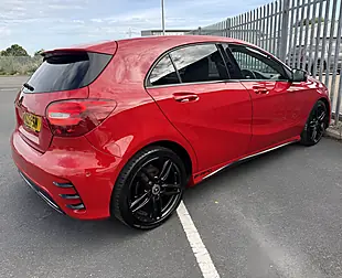 Used 2017 Mercedes-Benz a Class AMG Line Red - Interior and Exterior details 5