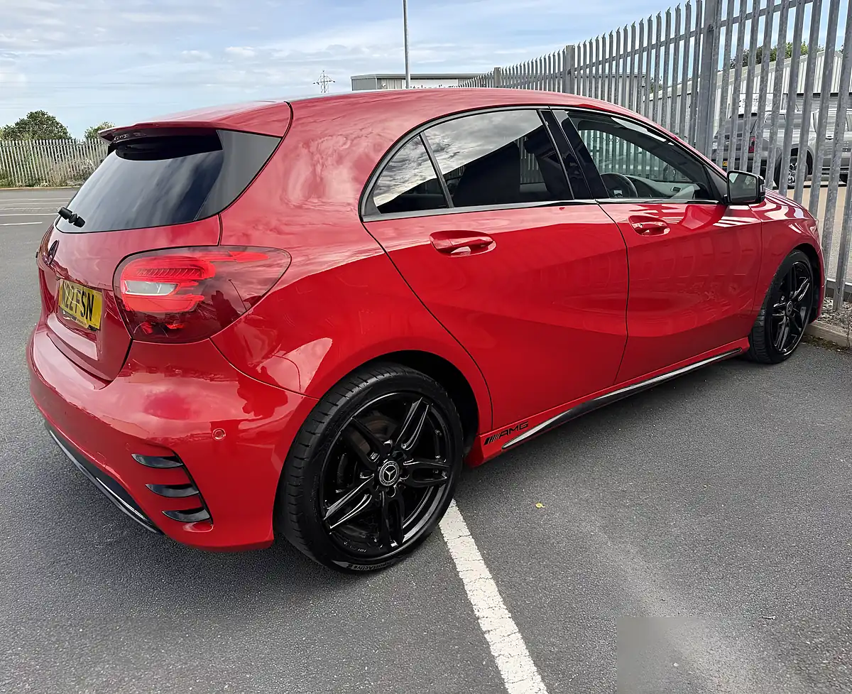 Used 2017 Mercedes-Benz a Class AMG Line Red - Interior and Exterior details 5