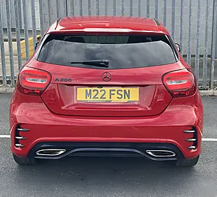 Used 2017 Mercedes-Benz a Class AMG Line Red - Interior and Exterior details 6