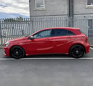 Used 2017 Mercedes-Benz a Class AMG Line Red - Interior and Exterior details 7