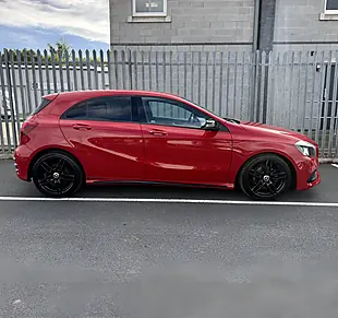 Used 2017 Mercedes-Benz a Class AMG Line Red - Interior and Exterior details 8