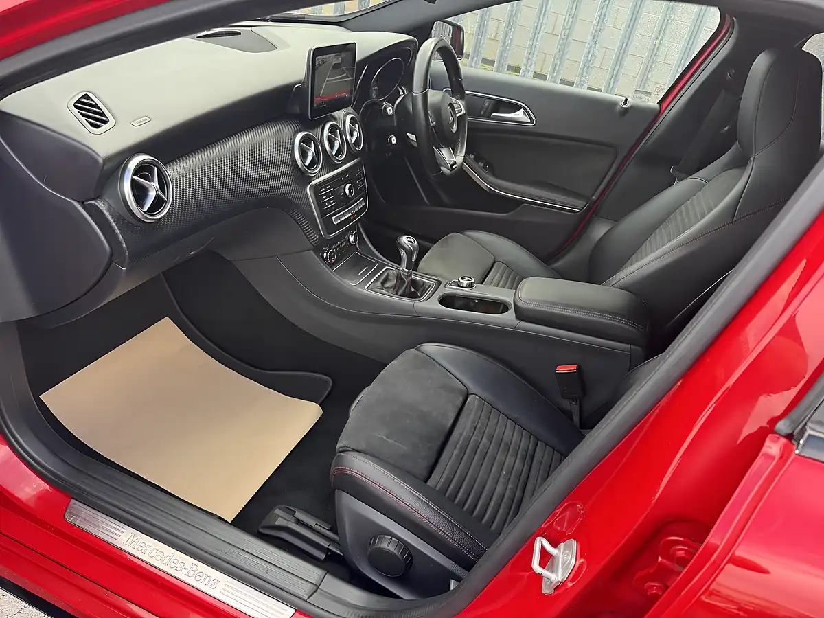 Used 2017 Mercedes-Benz a Class AMG Line Red - Interior and Exterior details 9