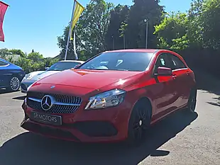 Used 2017 Mercedes-Benz a Class AMG Line Red - Interior and Exterior details 3