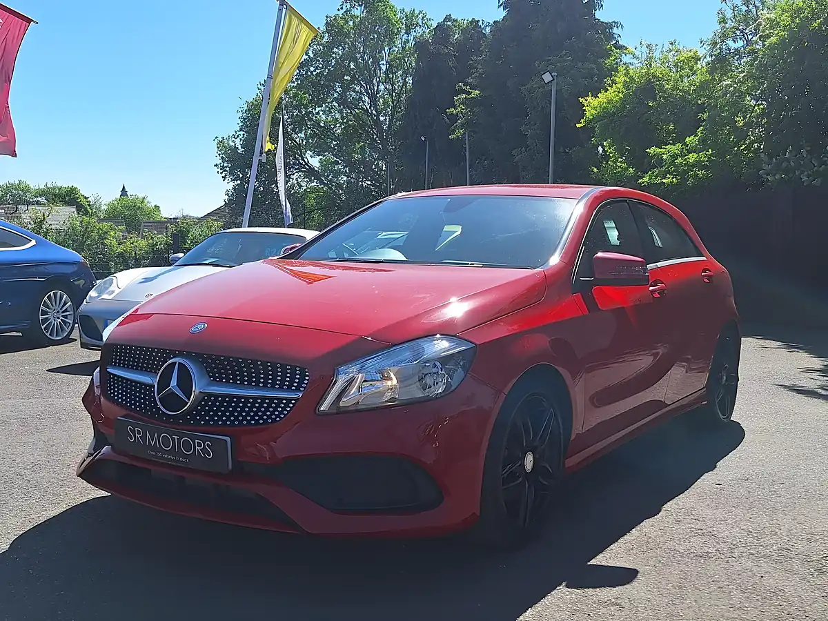 Used 2017 Mercedes-Benz a Class AMG Line Red - Interior and Exterior details 3